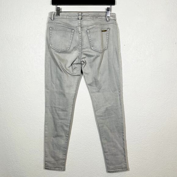 Michael Kors Izzy Skinny Jeans Silver Gray Casual Denim Pant - 2 - Picture 3 of 4